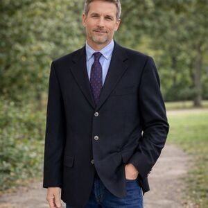 Vintage British Importers Wool & Cashmere 3-Button Blazer